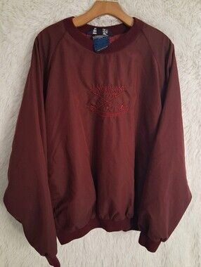Vintage Sunderland Of Scotland Windbreaker Burgundy XL
